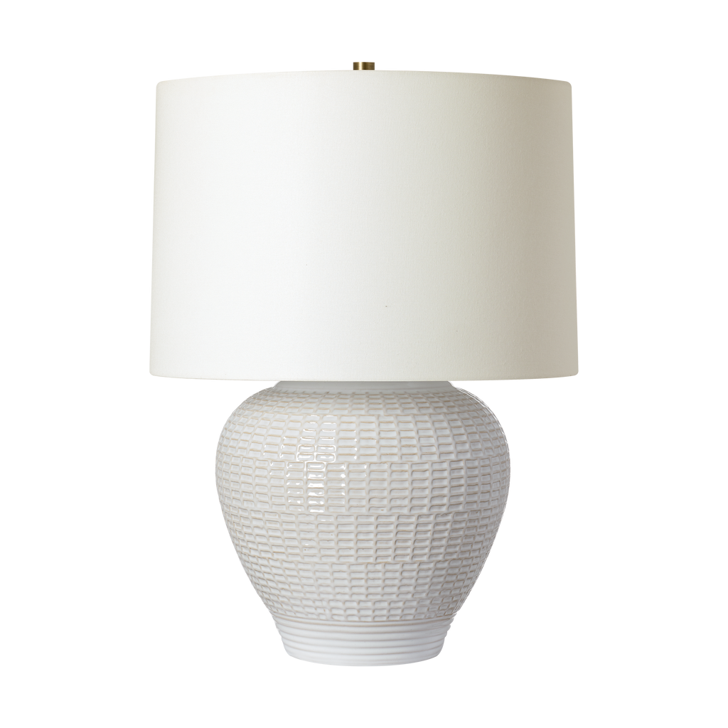 Marcel Medium Table Lamp New White