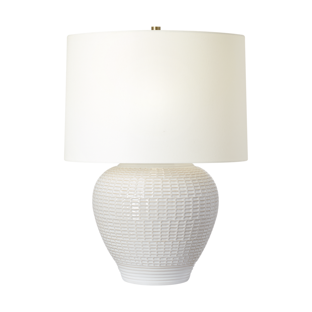 Marcel Medium Table Lamp New White