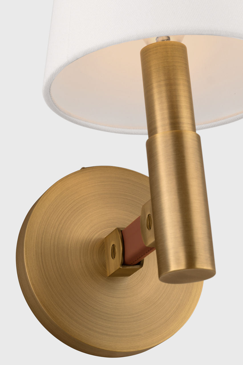 Grayson Small Sconce Time Worn Brass