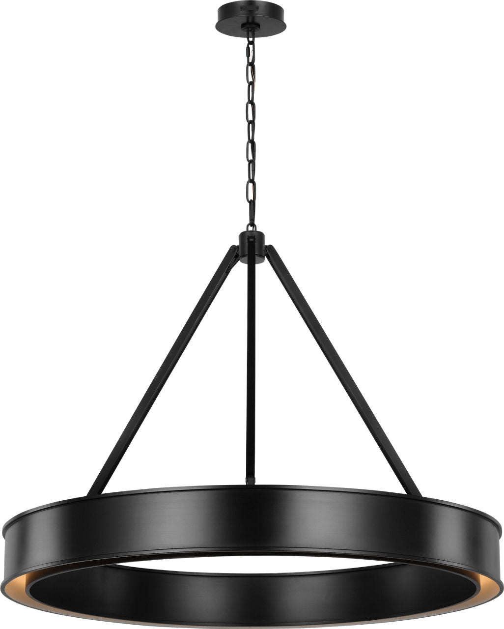 Leonard Large Chandelier Aged Iron Bulbs Inc