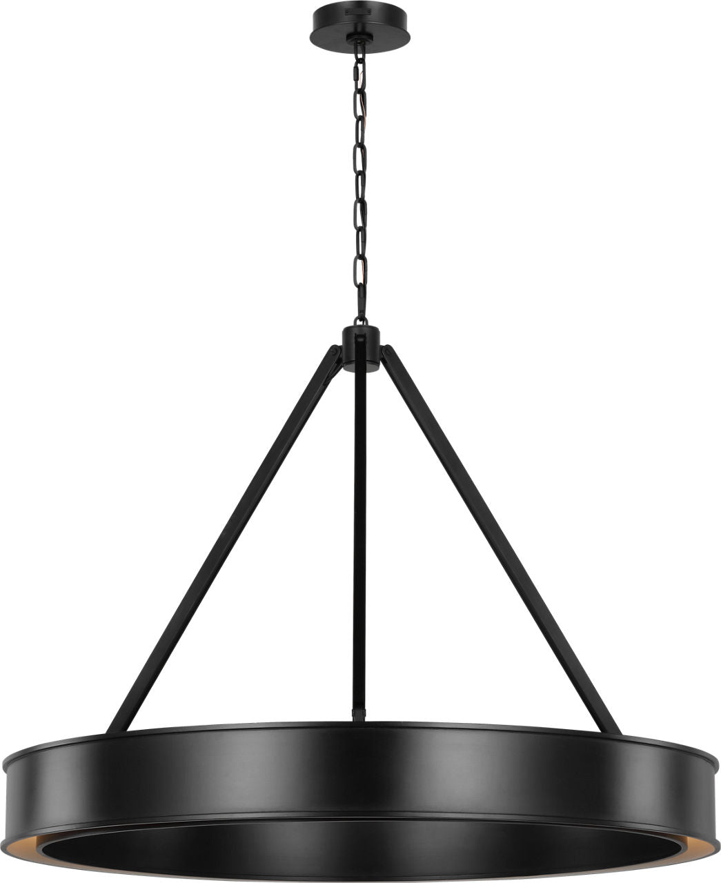 Leonard Large Chandelier Aged Iron Bulbs Inc