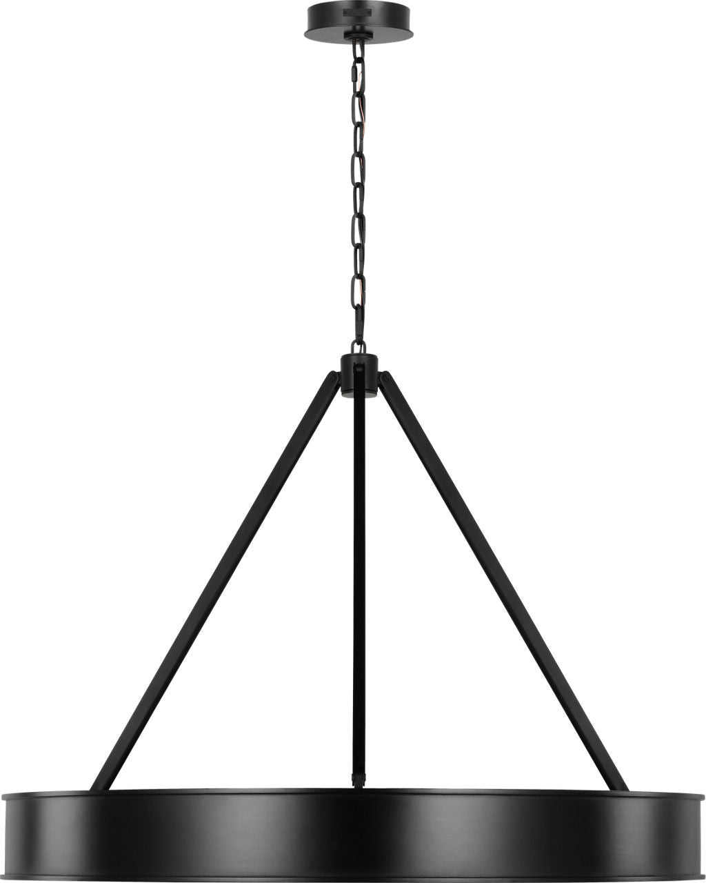 Leonard Large Chandelier Aged Iron Bulbs Inc