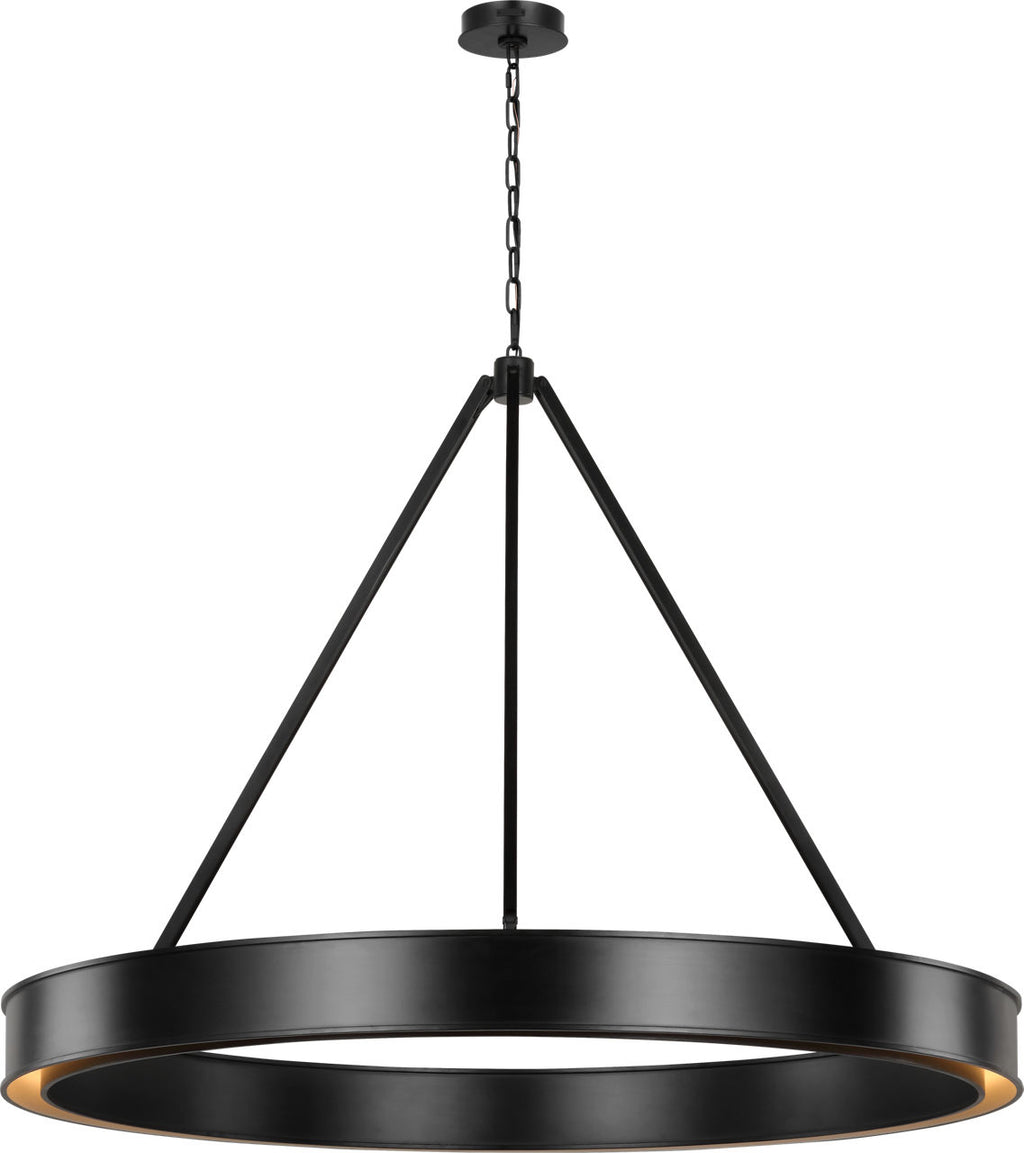 Leonard Extra Large Chandelier Aged Iron Bulbs Inc