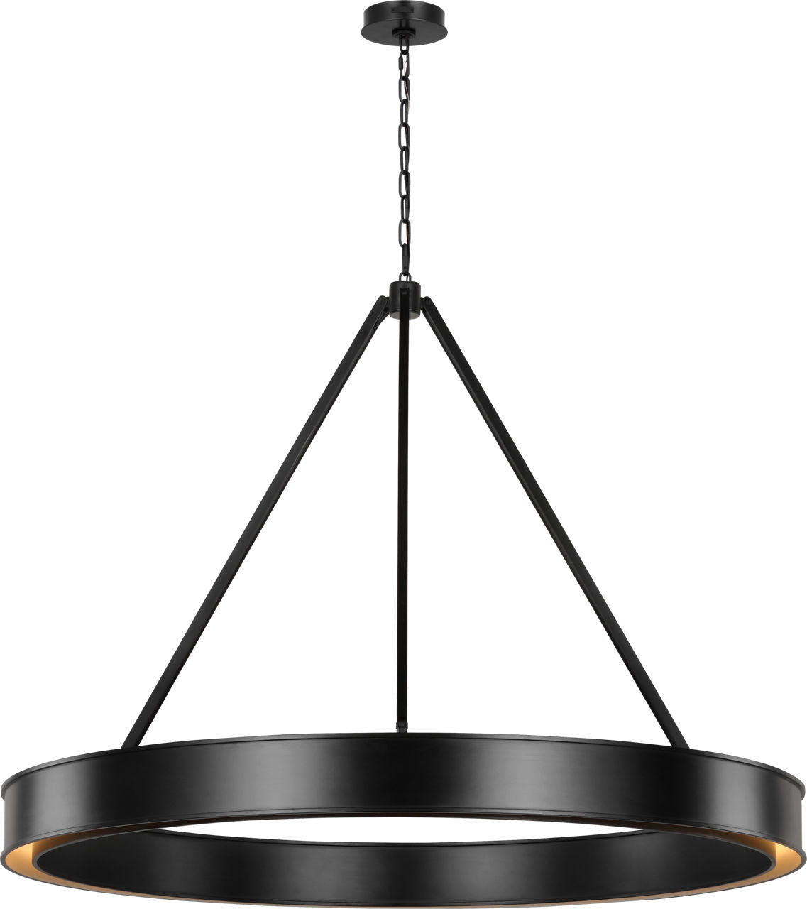 Leonard Extra Large Chandelier Aged Iron Bulbs Inc