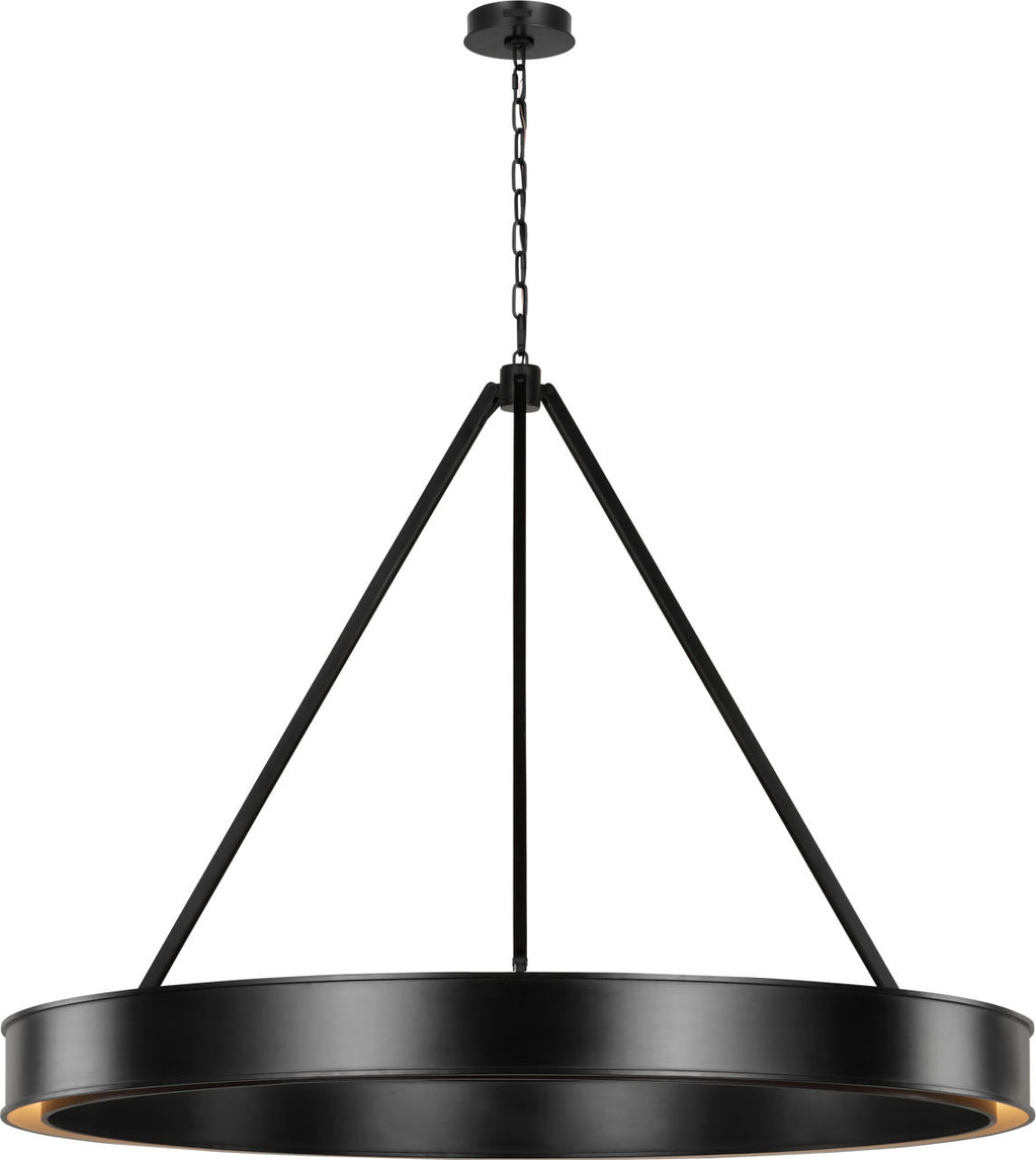 Leonard Extra Large Chandelier Aged Iron Bulbs Inc