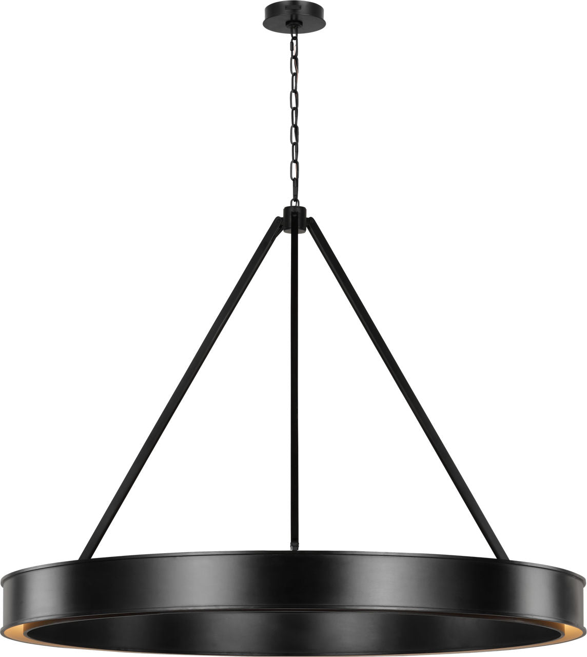 Leonard Extra Large Chandelier Aged Iron Bulbs Inc