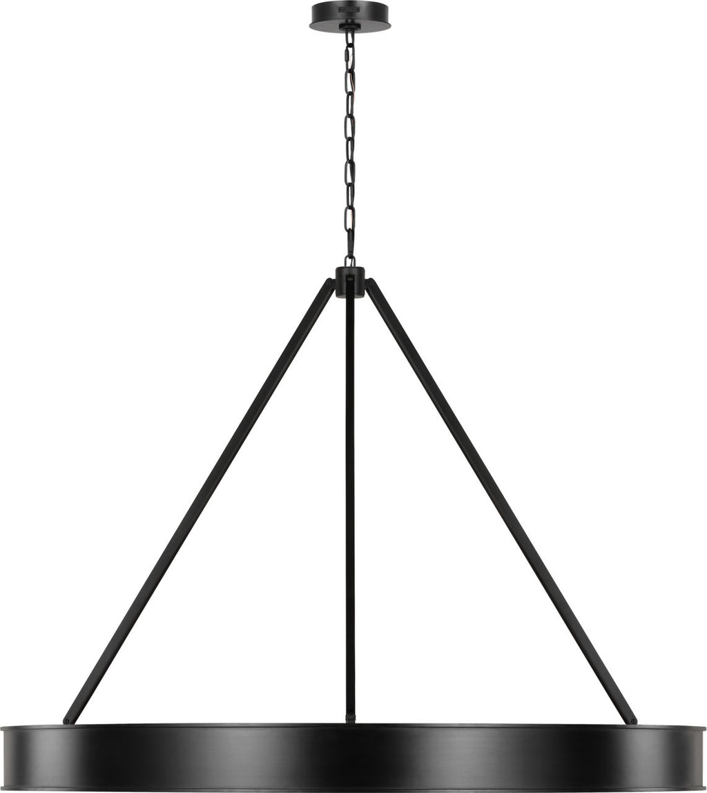 Leonard Extra Large Chandelier Aged Iron Bulbs Inc