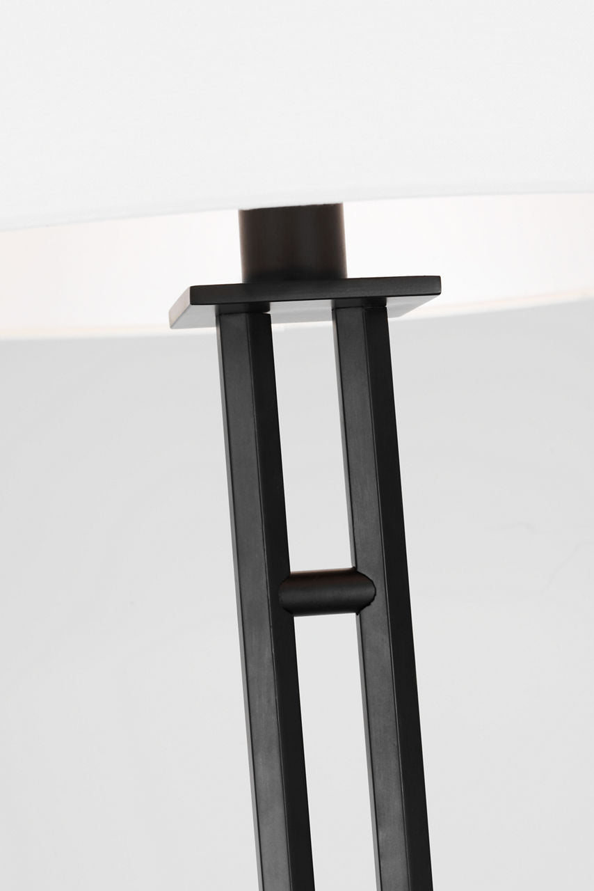 Haddon Medium Floor Lamp Aged Iron Bulbs Inc