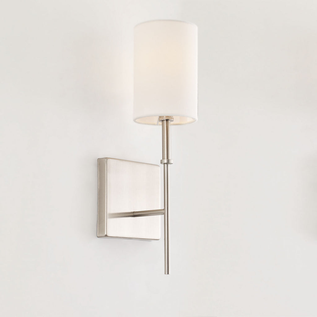 Foxdale 1-Light Sconce | Brushed Nickel