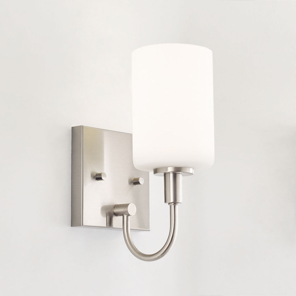 Oak Moore One Light Wall / Bath Sconce Brushed Nickel