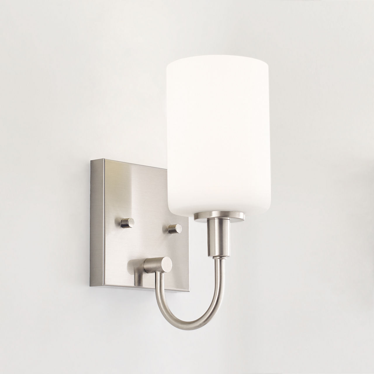 Oak Moore One Light Wall / Bath Sconce Brushed Nickel