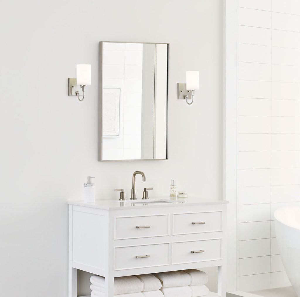 Oak Moore One Light Wall / Bath Sconce Brushed Nickel