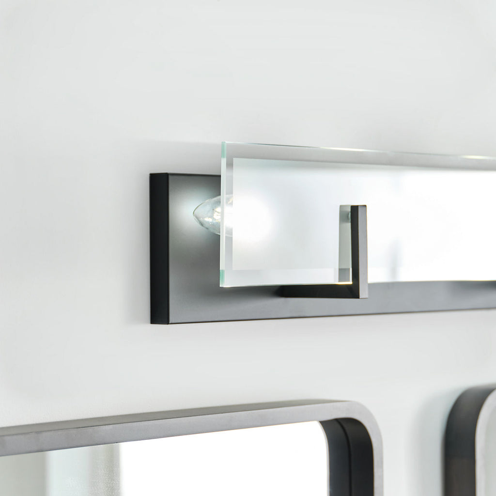 Syll Four Light Wall / Bath Sconce | Midnight Black