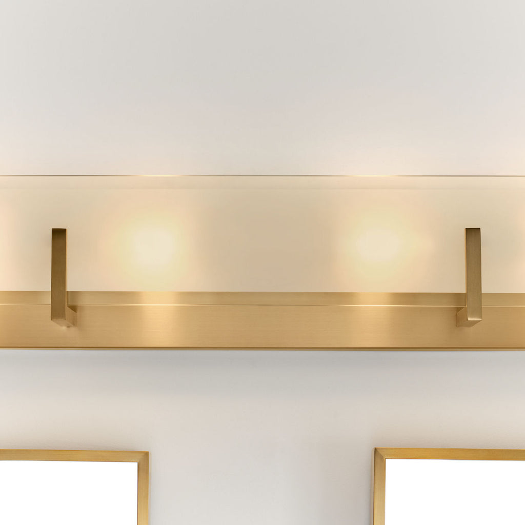 Syll Four Light Wall / Bath Sconce | Satin Brass