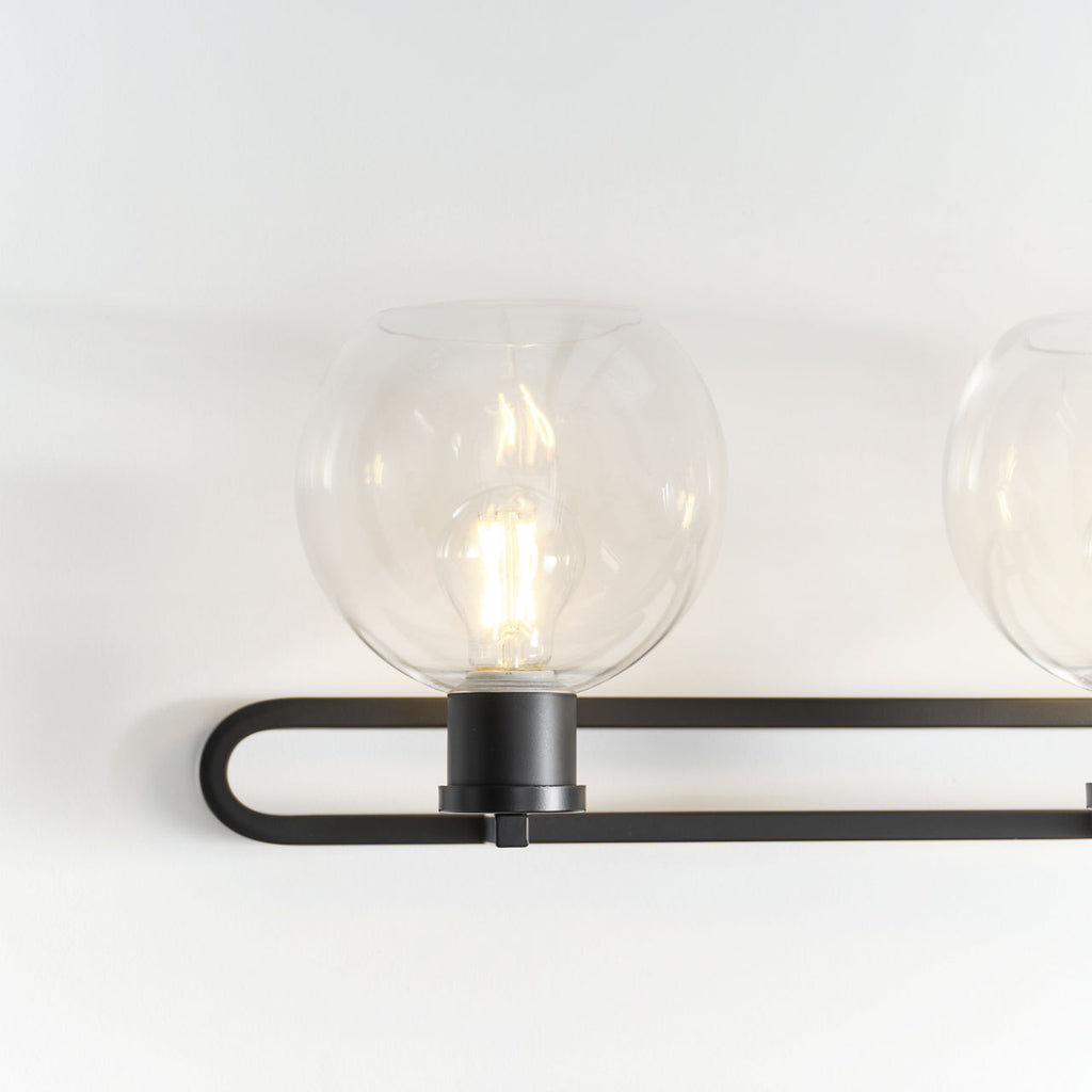 Codyn Four Light Wall / Bath Midnight Black