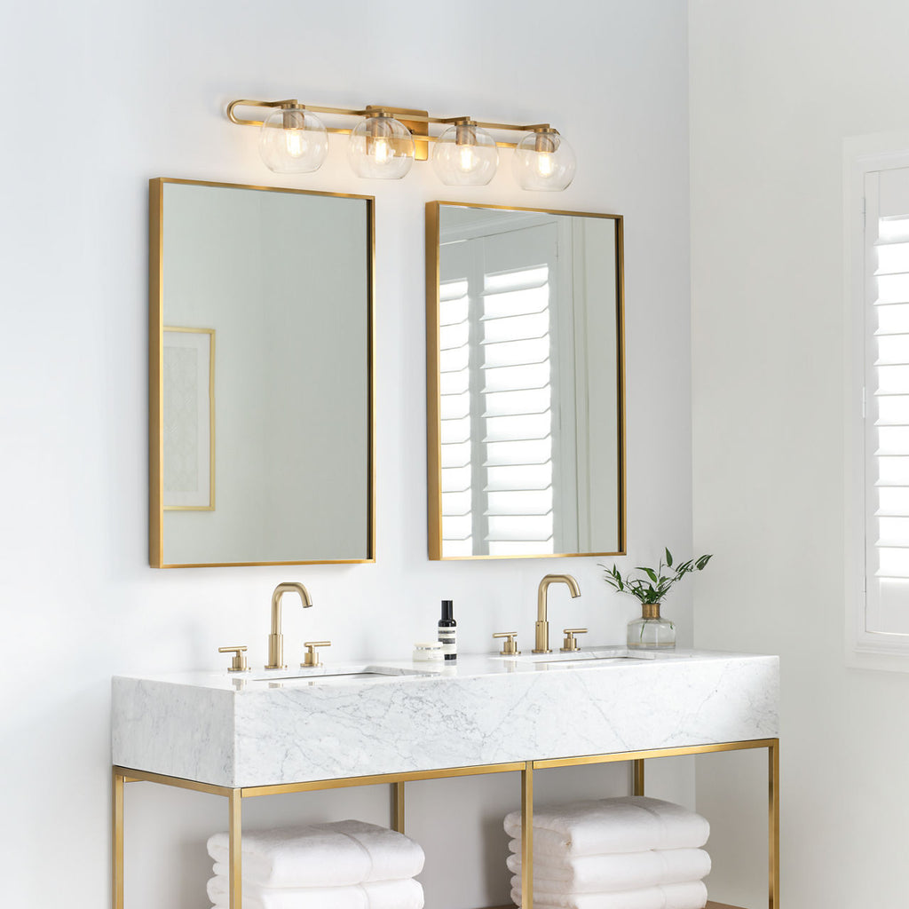 Codyn Four Light Wall / Bath Satin Brass