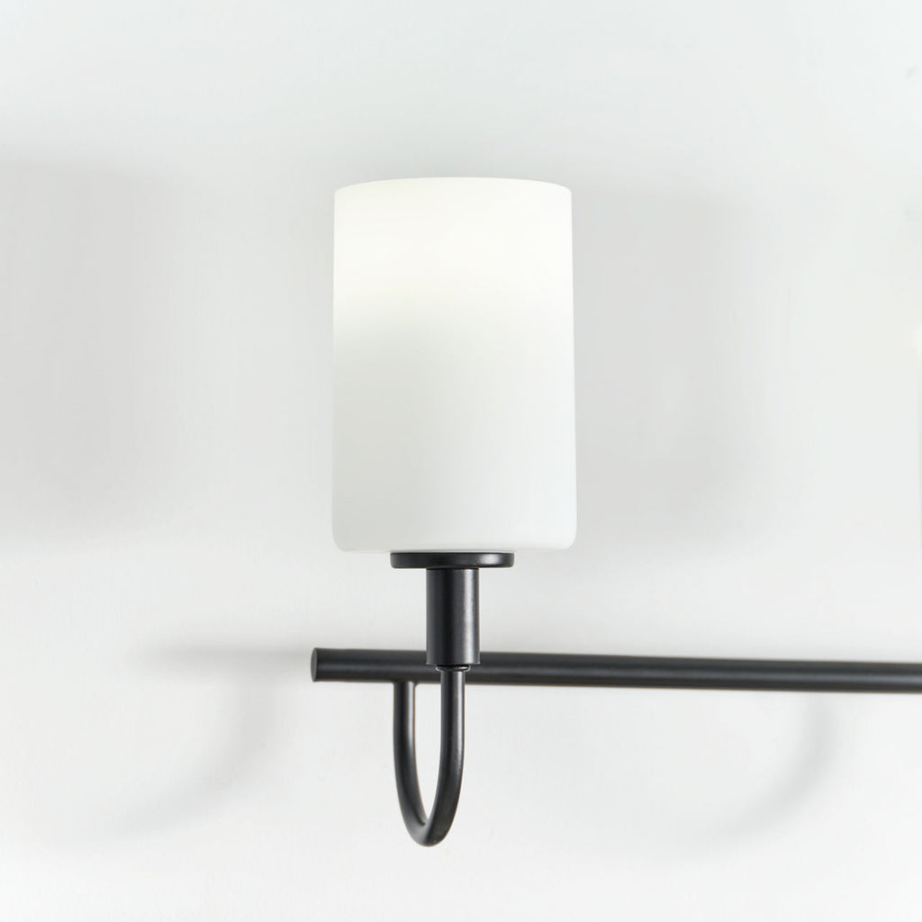 Oak Moore Four Light Wall / Bath Midnight Black