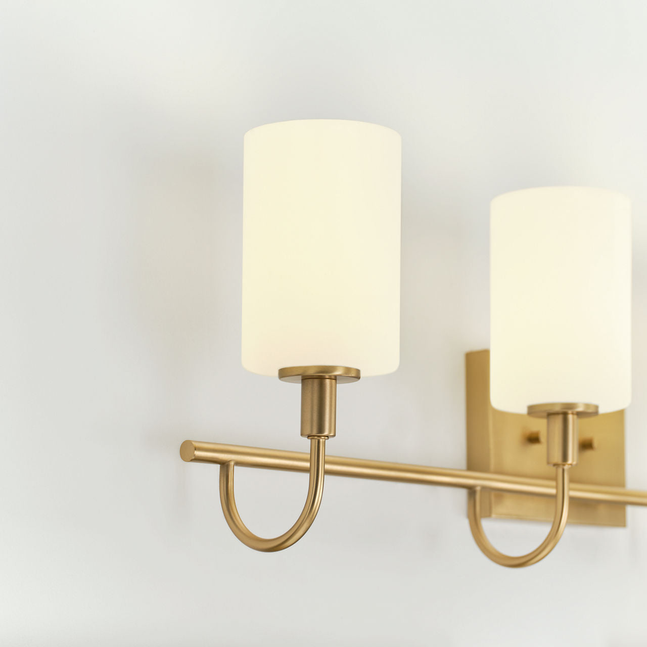 Oak Moore Four Light Wall / Bath Satin Brass