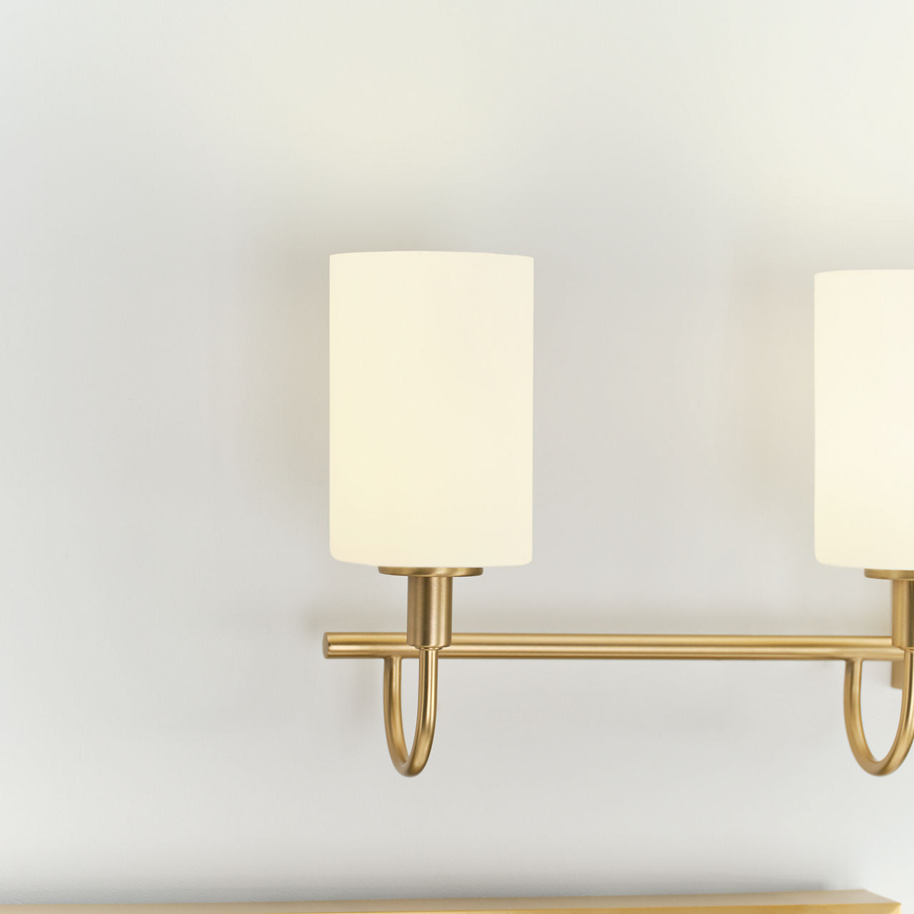 Oak Moore Four Light Wall / Bath Satin Brass