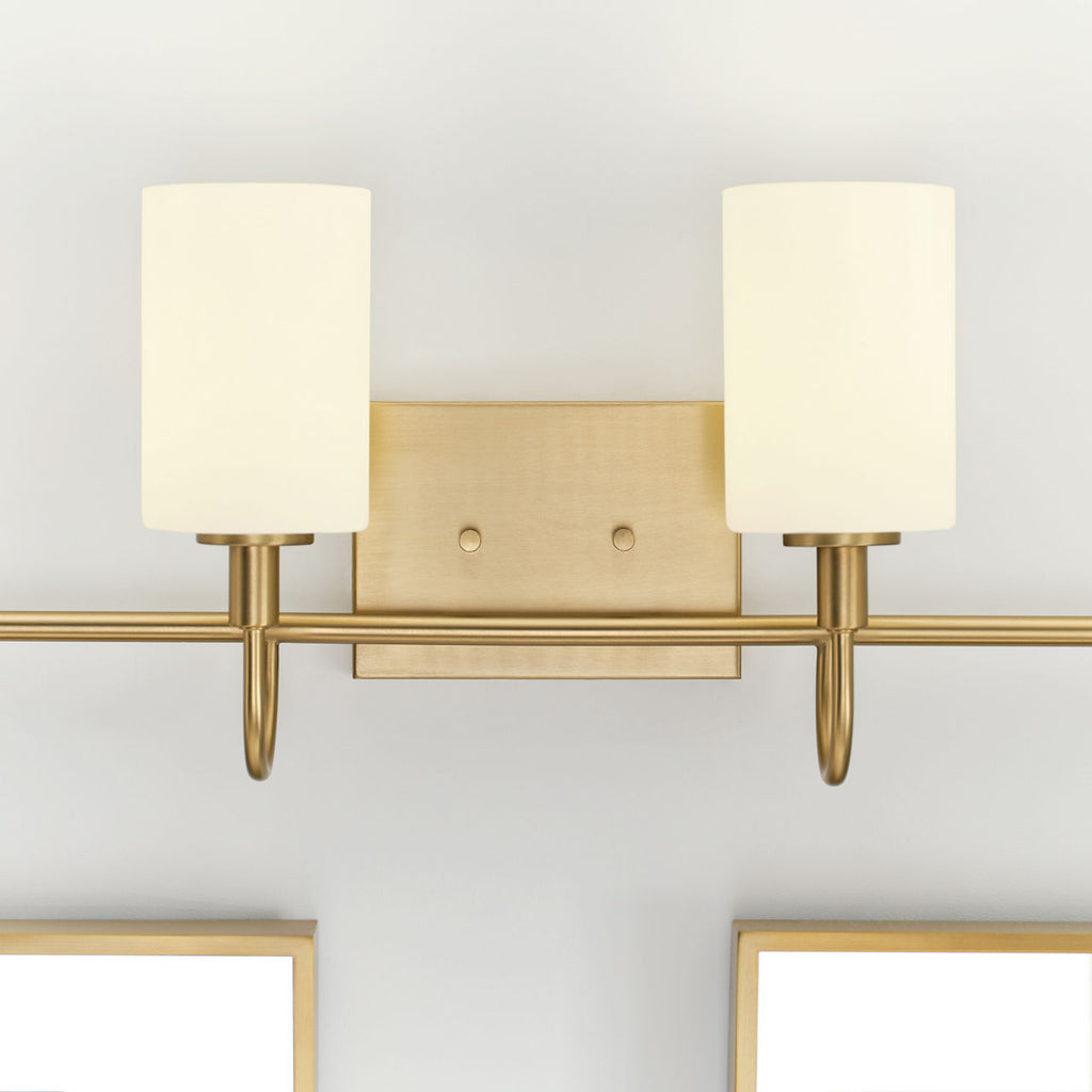 Oak Moore Four Light Wall / Bath Satin Brass