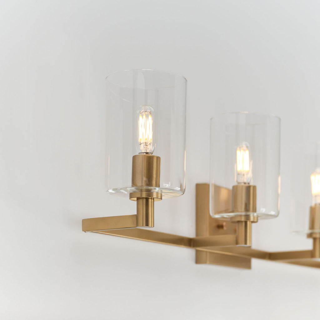 Fullton Four Light Wall / Bath Satin Brass