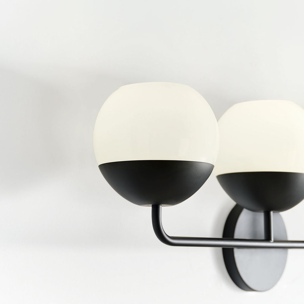 Alvin Four Light Wall / Bath Midnight Black