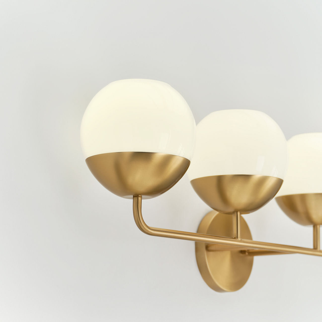 Alvin Four Light Wall / Bath Satin Brass