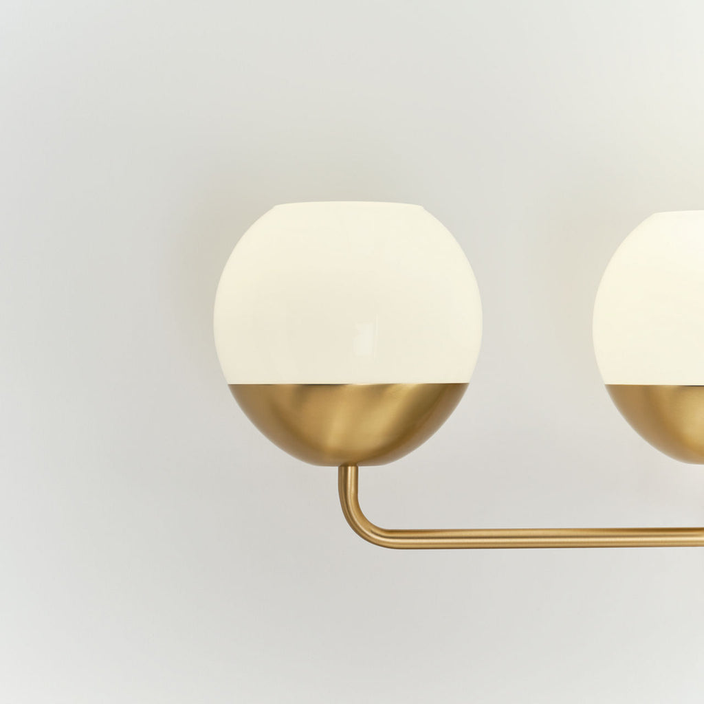 Alvin Four Light Wall / Bath Satin Brass