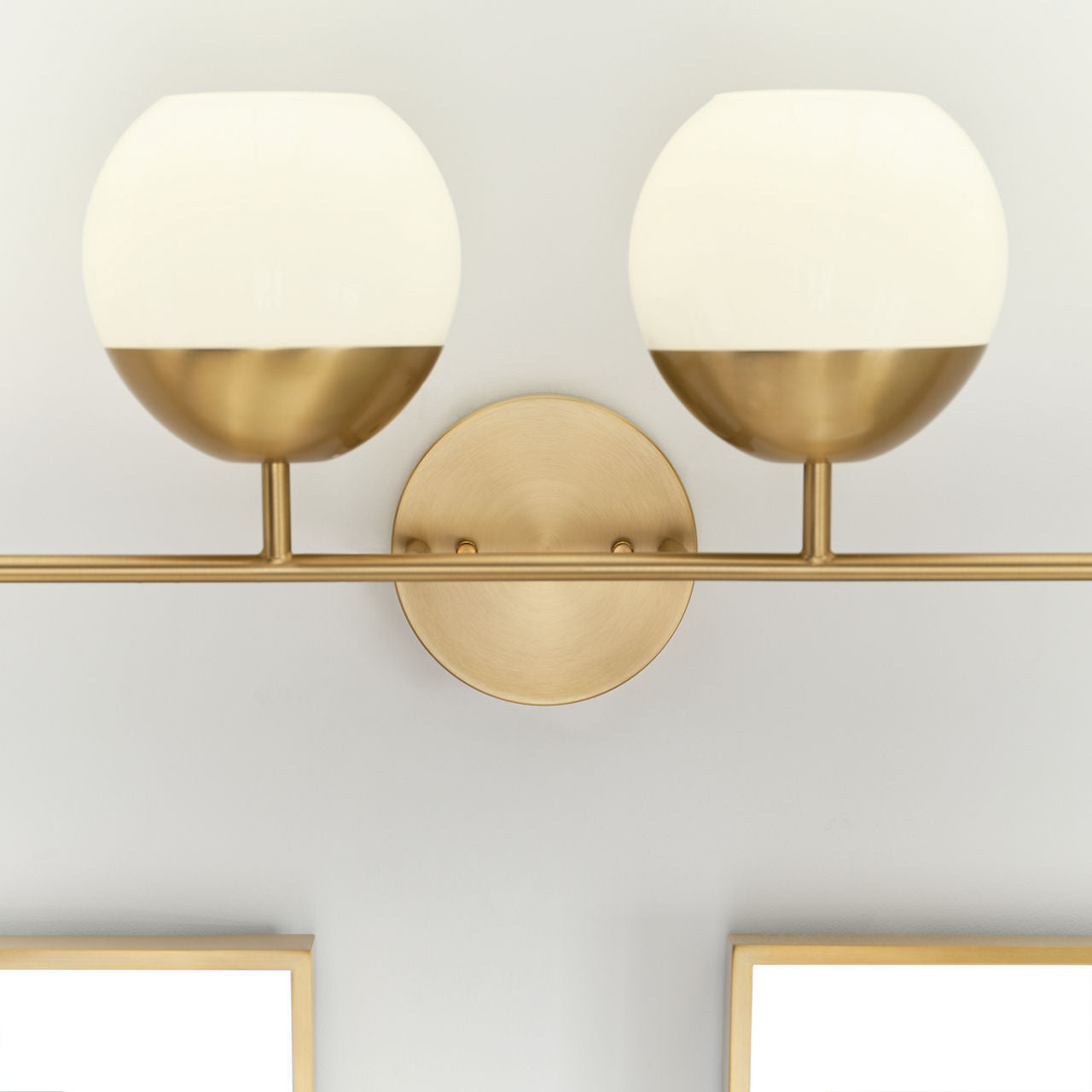 Alvin Four Light Wall / Bath Satin Brass