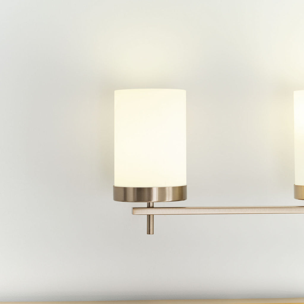 Zire Four Light Bath Satin Brass