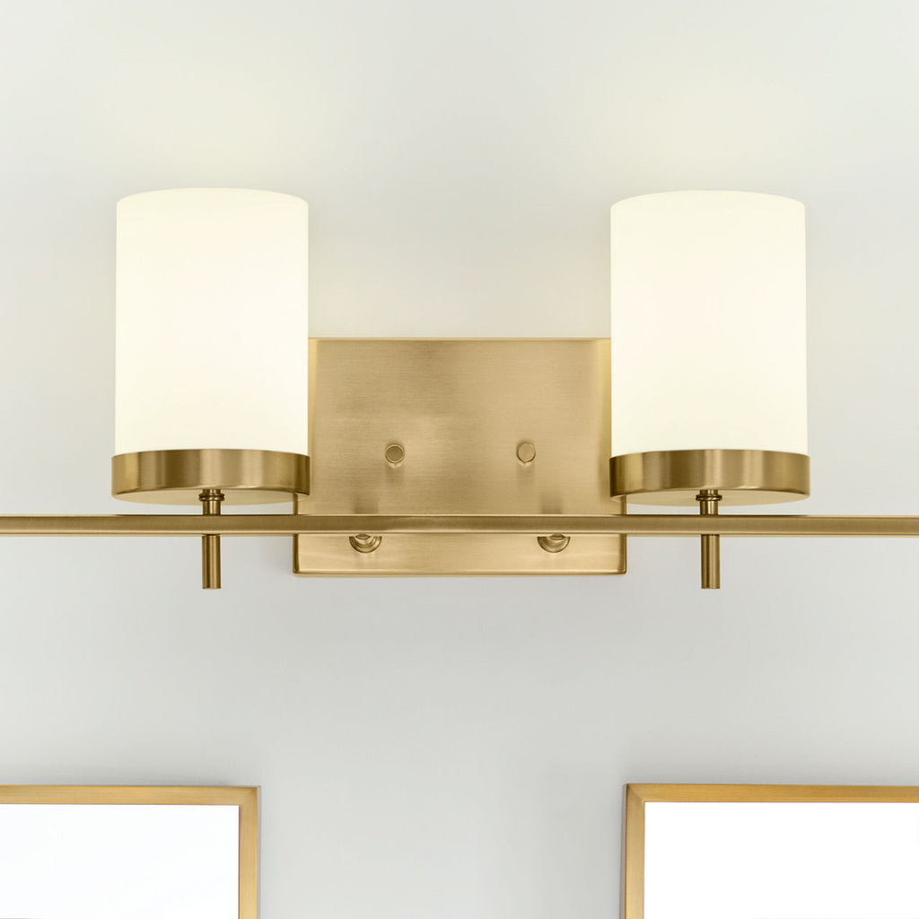 Zire Four Light Bath Satin Brass