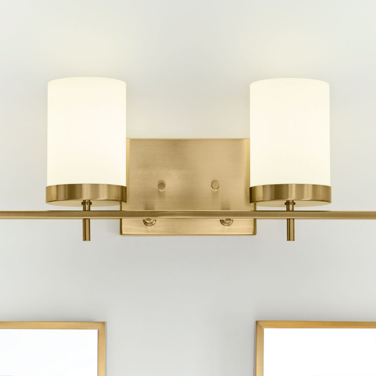 Zire Four Light Bath Satin Brass