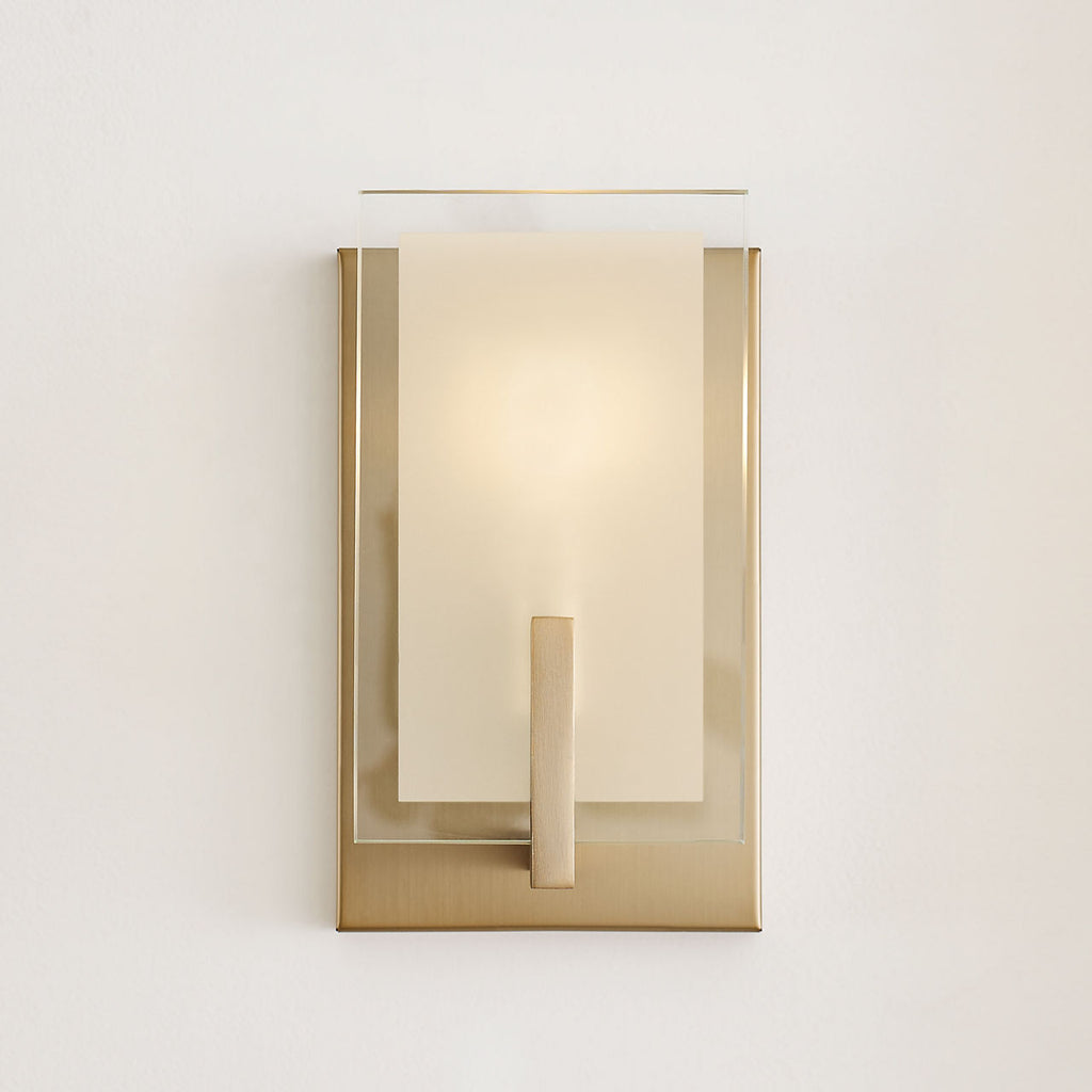 Syll One Light Wall / Bath Sconce | Sconce Satin Brass