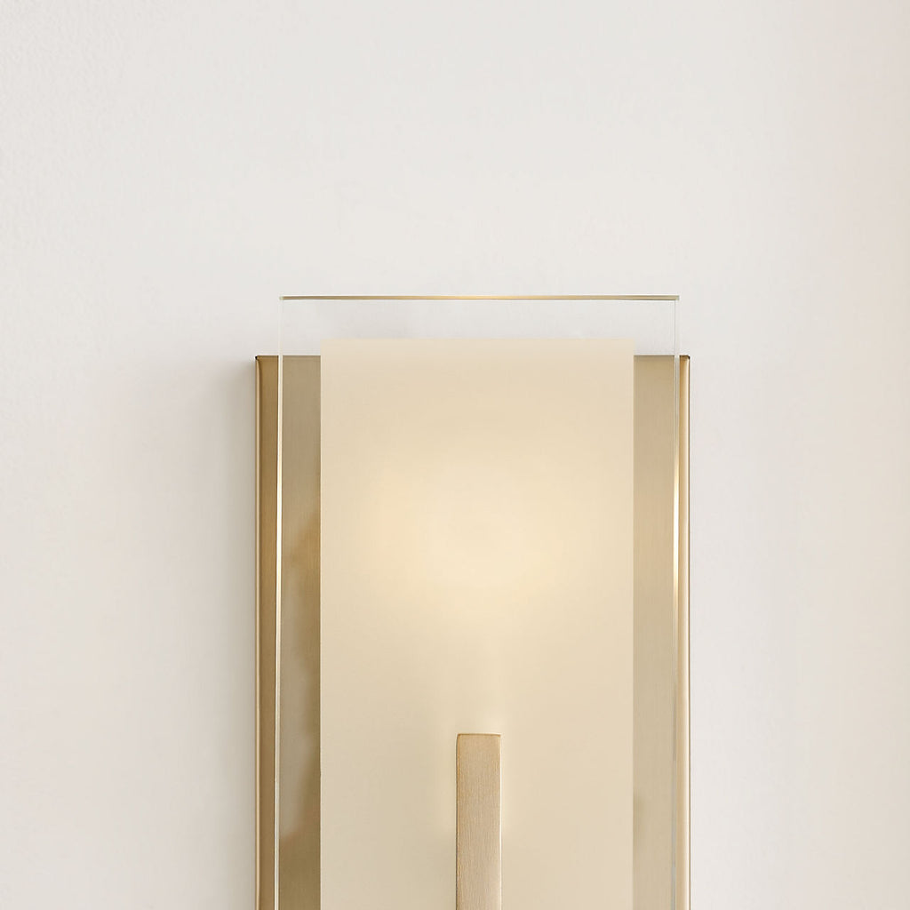 Syll One Light Wall / Bath Sconce | Sconce Satin Brass