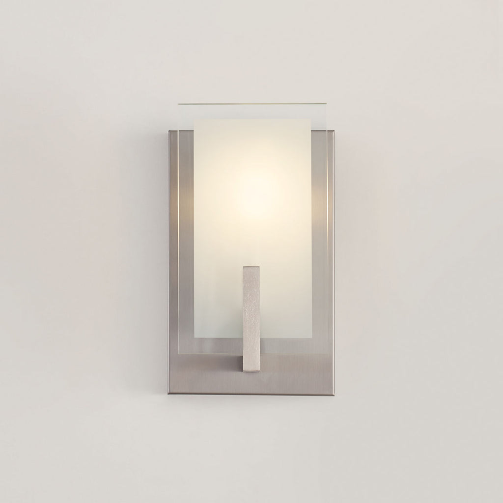 Syll One Light Wall / Bath Sconce | Sconce Brushed Nickel