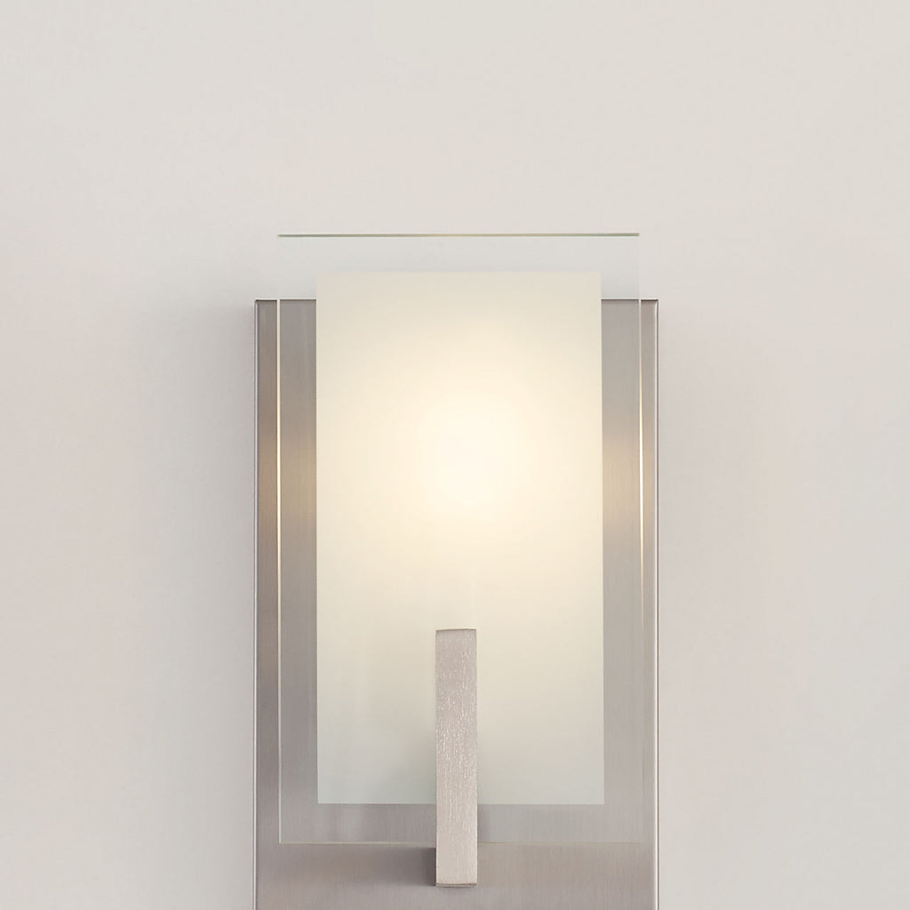 Syll One Light Wall / Bath Sconce | Sconce Brushed Nickel