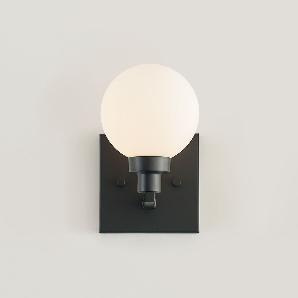 Clybourn One Light Wall / Bath Sconce Midnight Black