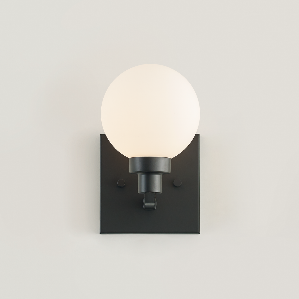 Clybourn One Light Wall / Bath Sconce Midnight Black