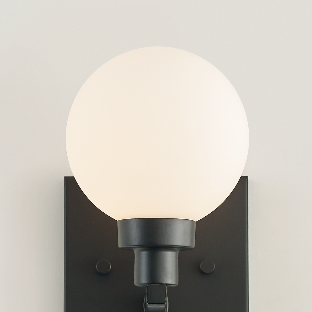 Clybourn One Light Wall / Bath Sconce Midnight Black