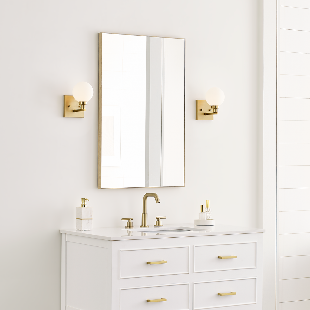 Clybourn One Light Wall / Bath Sconce Satin Brass