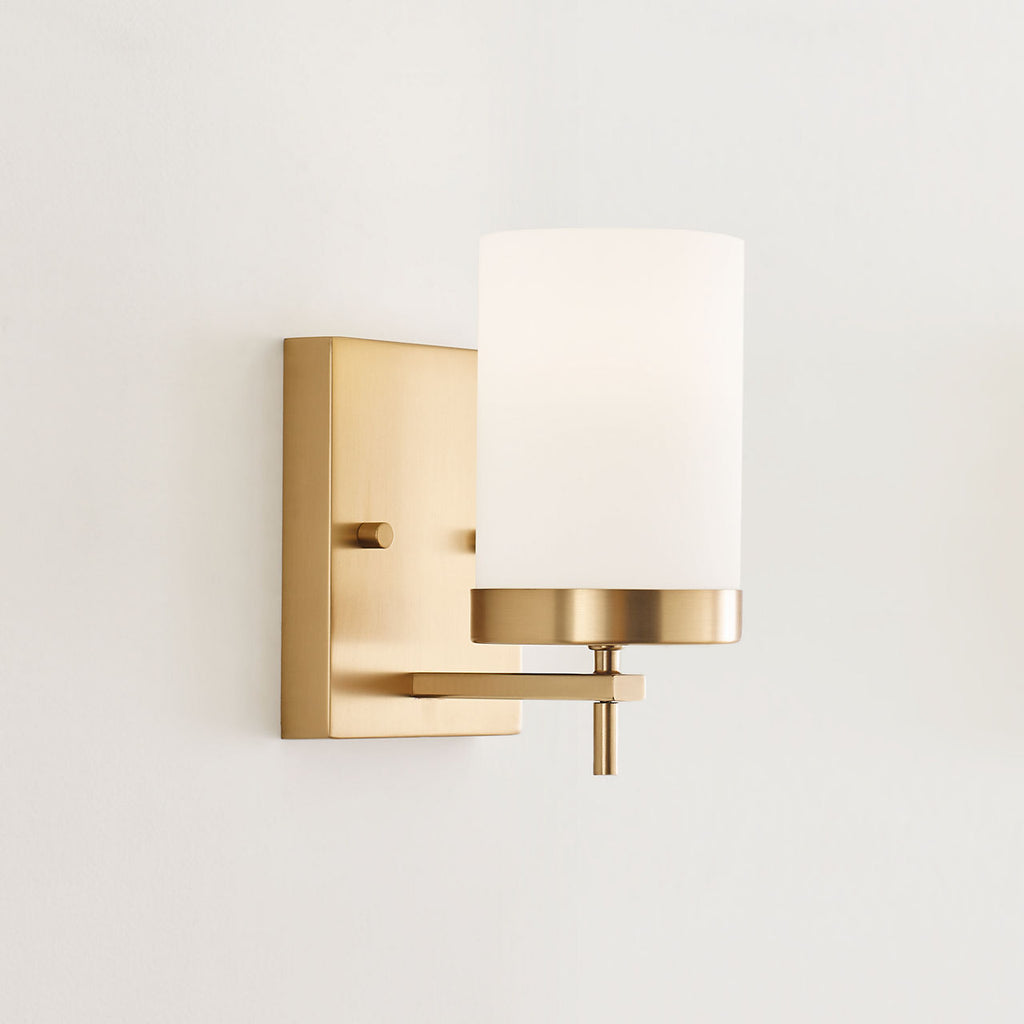 Zire One Light Wall / Bath Sconce | Satin Brass