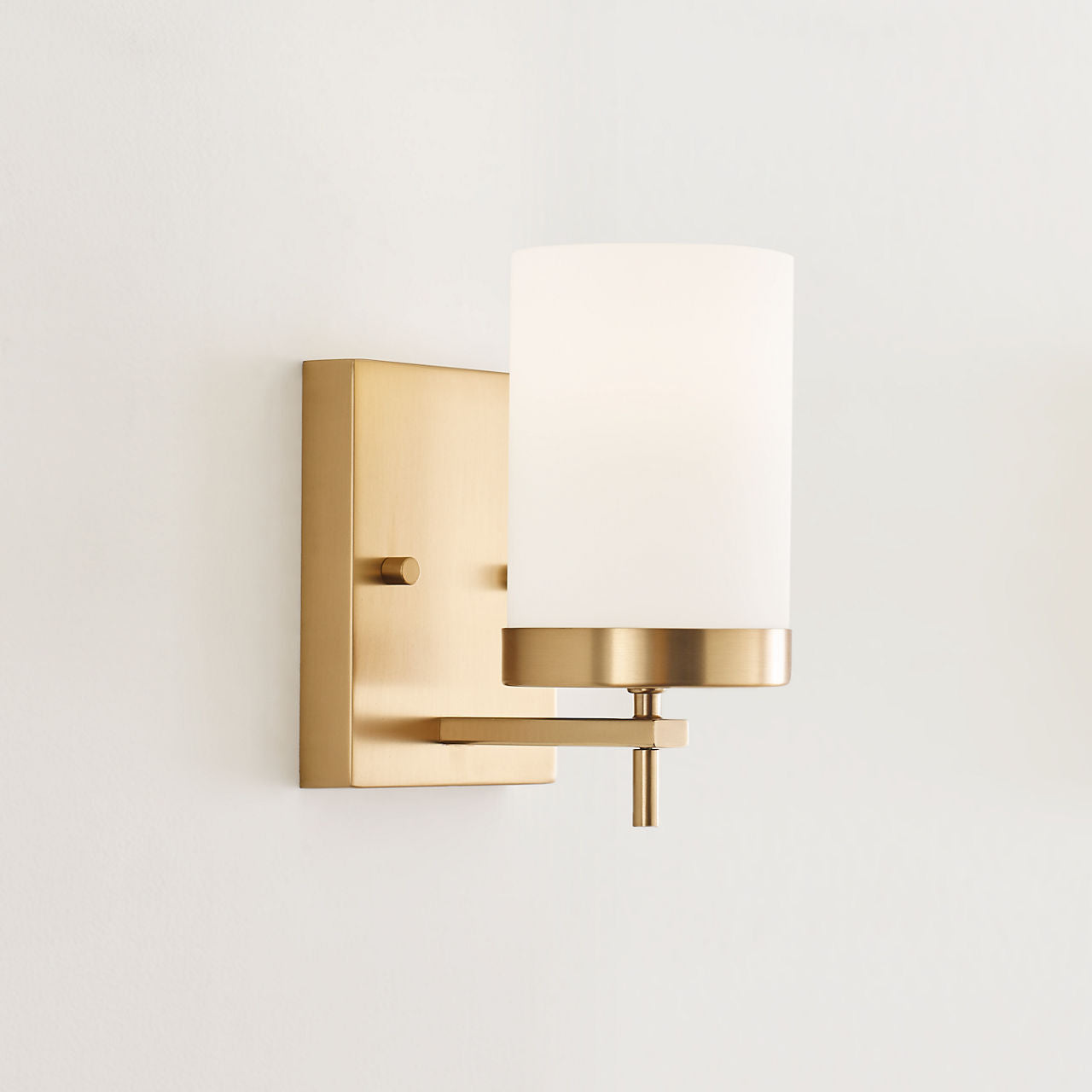 Zire One Light Wall / Bath Sconce | Satin Brass