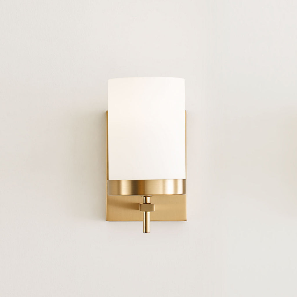 Zire One Light Wall / Bath Sconce | Satin Brass
