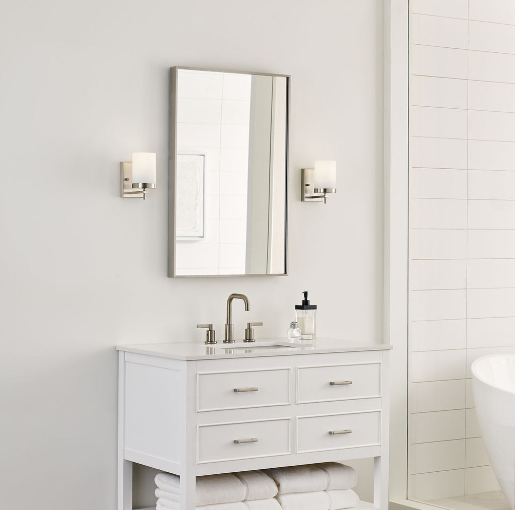 Zire One Light Wall / Bath Sconce | Brushed Nickel