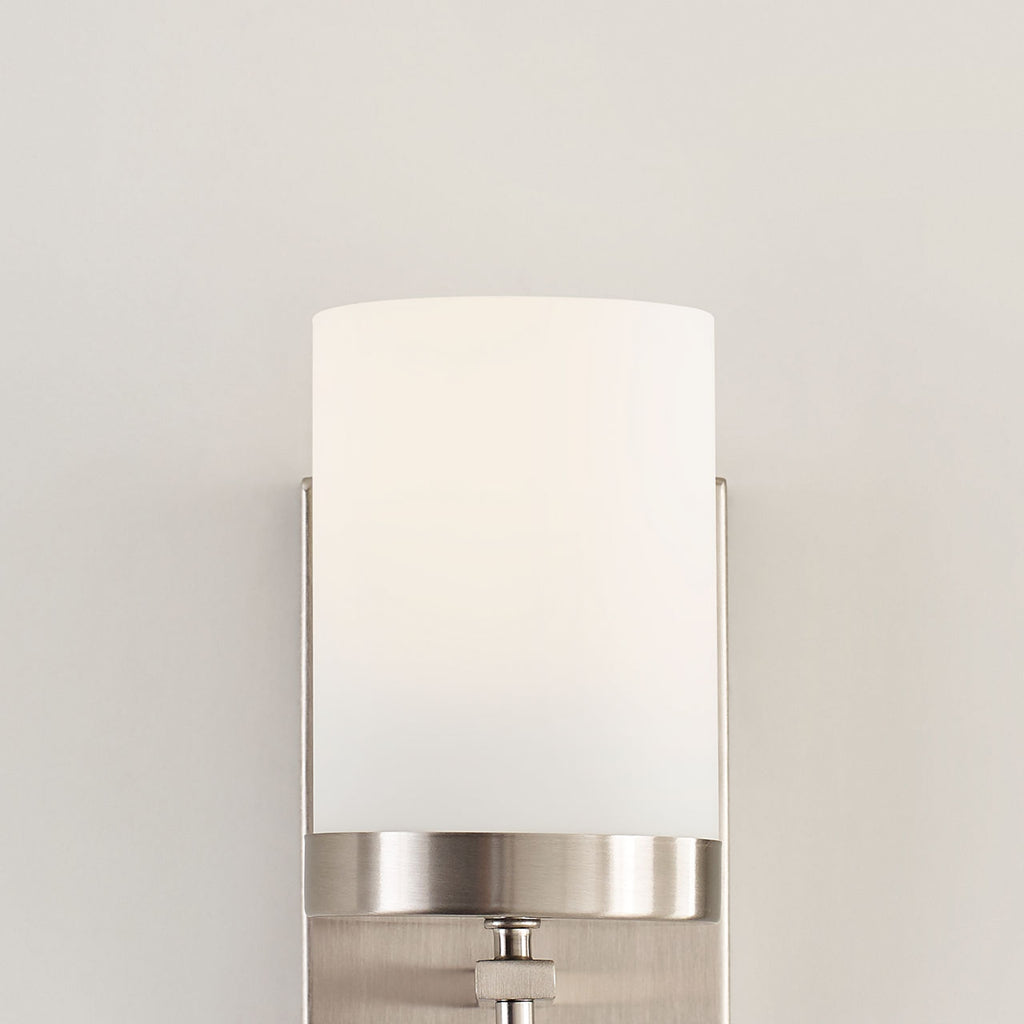 Zire One Light Wall / Bath Sconce | Brushed Nickel