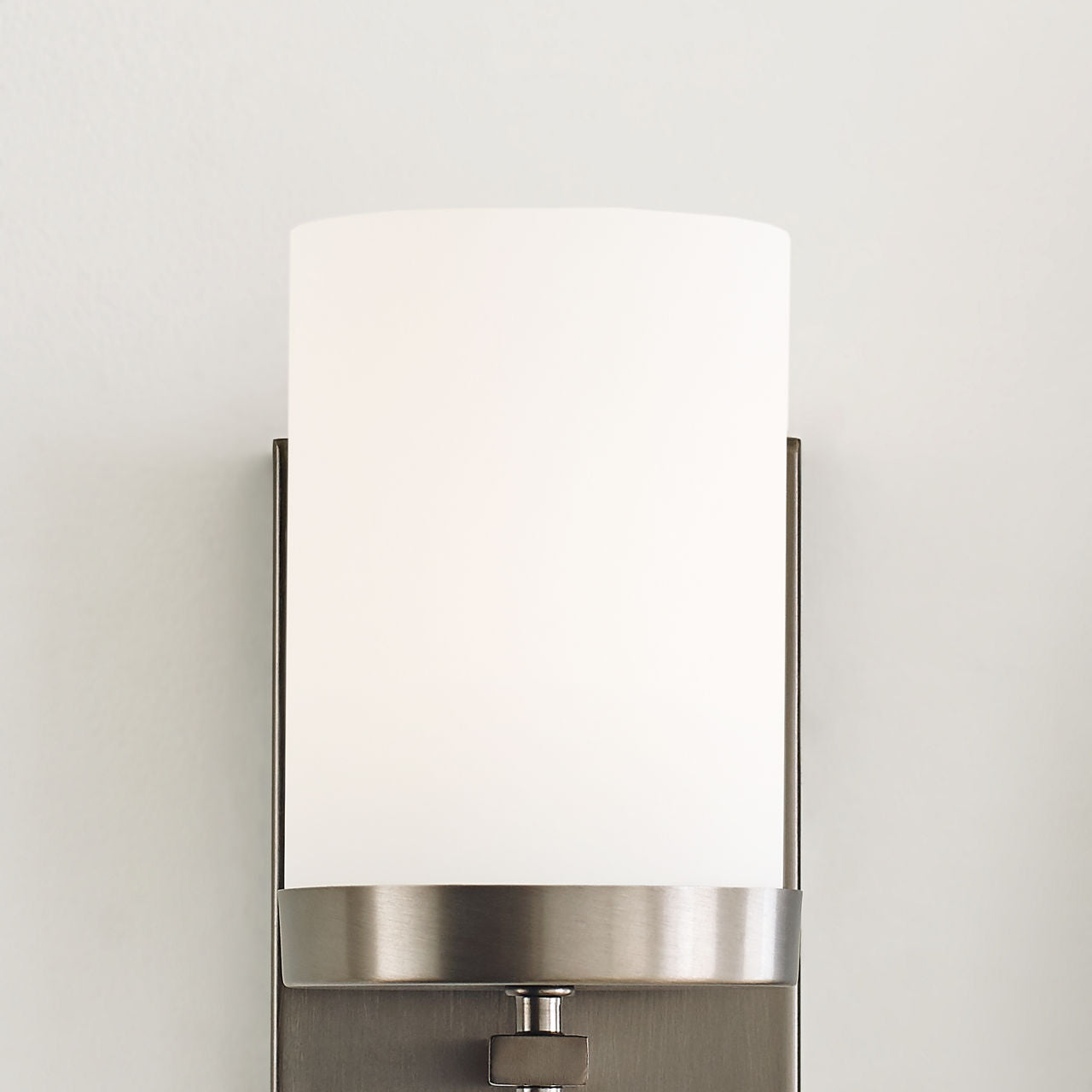 Zire One Light Wall / Bath Sconce | Pewter Bronze Bulbs Included
