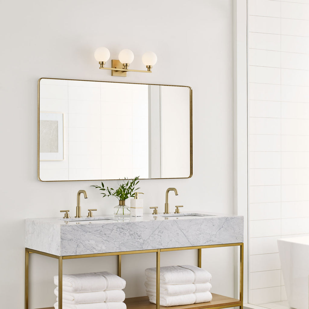 Clybourn Three Light Wall / Bath Satin Brass