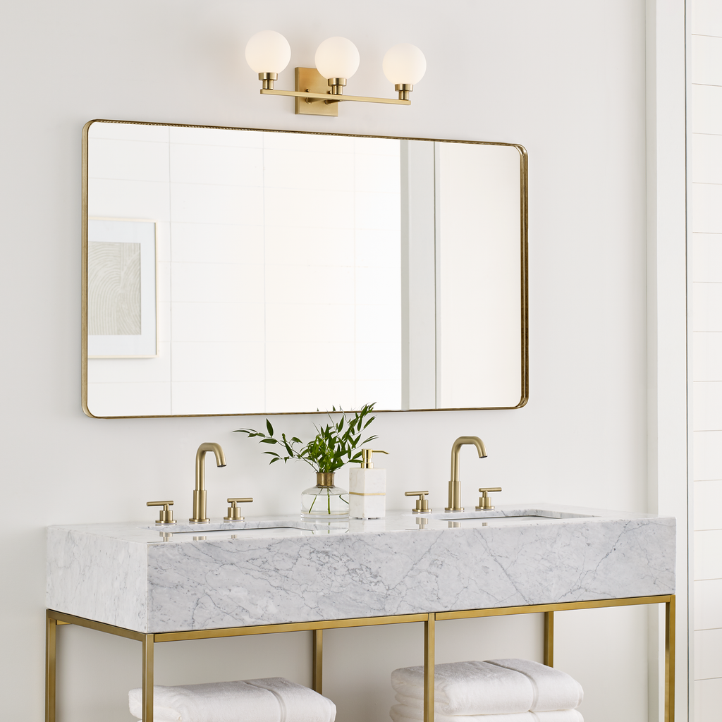 Clybourn Three Light Wall / Bath Satin Brass
