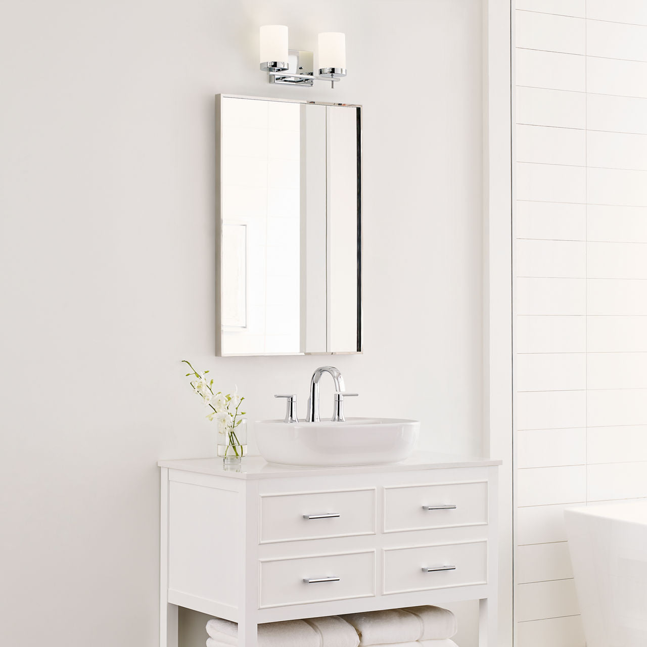 Zire Two Light Bath Chrome
