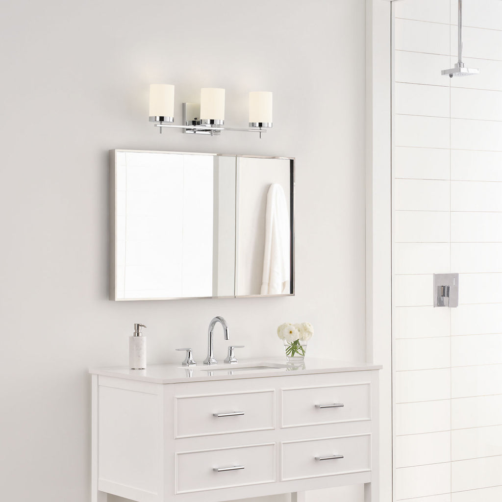 Zire Three Light Bath Chrome